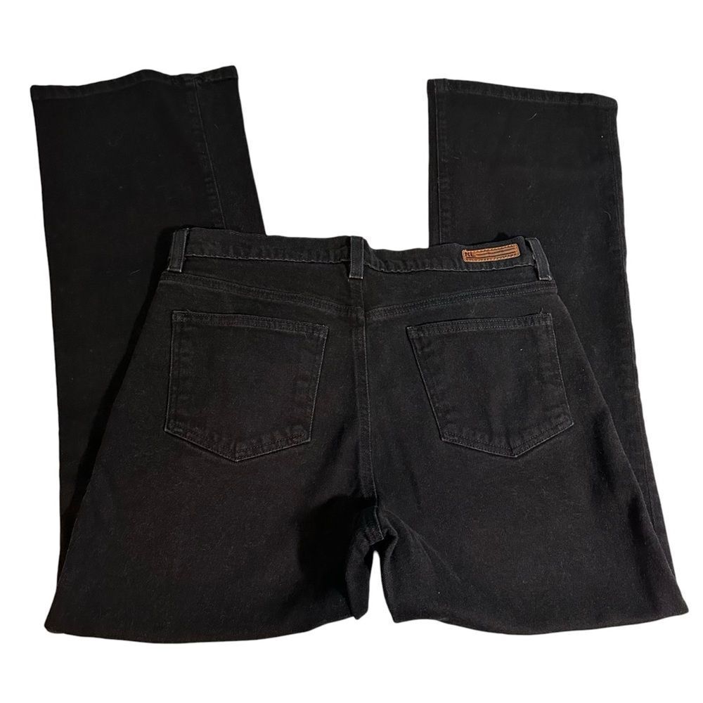 Polo Ralph Lauren Black Denim Jeans Stretch Boot Cut Sz 12